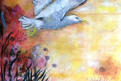 Morgenflug 46x61,5 Acryl auf Leinwand, Vera Briggs