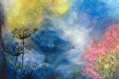 Der Schatz in der Nacht, 40x40, Acryl auf Leinwand, Vera Briggs
